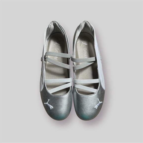 Sold Depop: Metallic Puma Ballet Flats - Picture 1 of 5